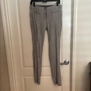 J. Jill Gray Stretch Linen Straight Leg Pants Timeless Style